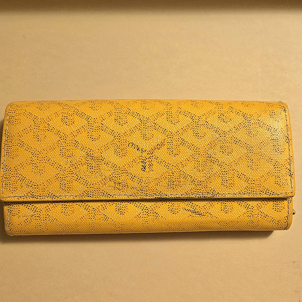 Authentic GOYARD long Goyardine pattern wallet W/o box